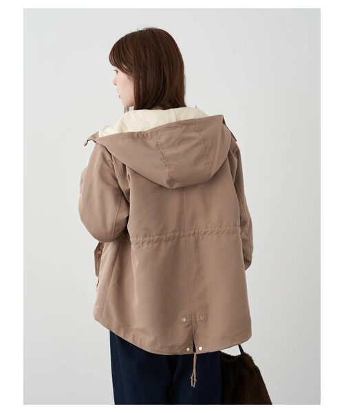 earth music&ecology（アースミュージックアンドエコロジー）の「≪USED≫3wayマウンテンパーカー(スウェット)（ジャケット/アウター・ブラック/ベージュ・M/L）」の12枚目の写真