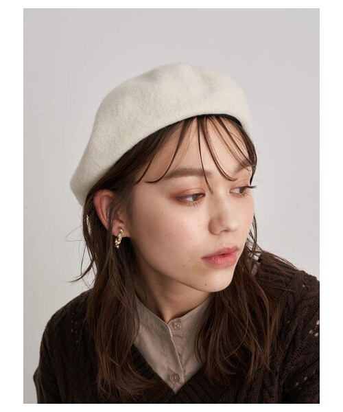 earth music&ecology（アースミュージックアンドエコロジー）の「バスクベレー（帽子・アイボリー/グレー/ブラック/ブラウン/ネイビー・F）」の2枚目の写真