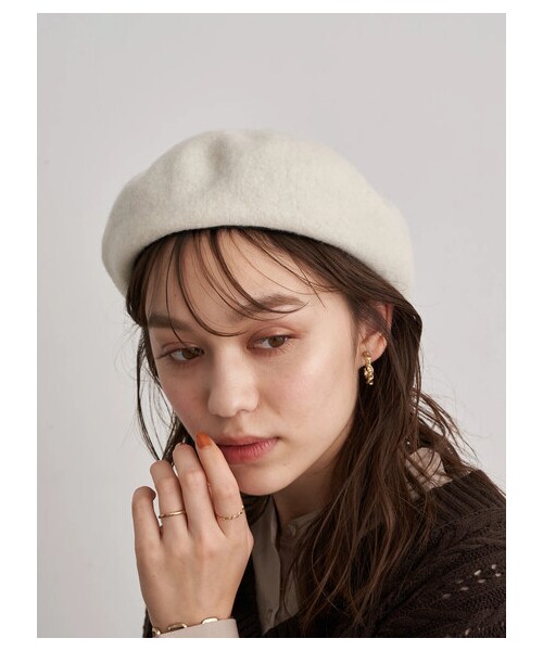 earth music&ecology（アースミュージックアンドエコロジー）の「バスクベレー（帽子・アイボリー/グレー/ブラック/ブラウン/ネイビー・F）」の16枚目の写真