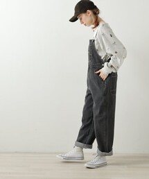 DOUBLE NAME | 肩ベルトデニムオーバーオール(オールインワン・サロペット)