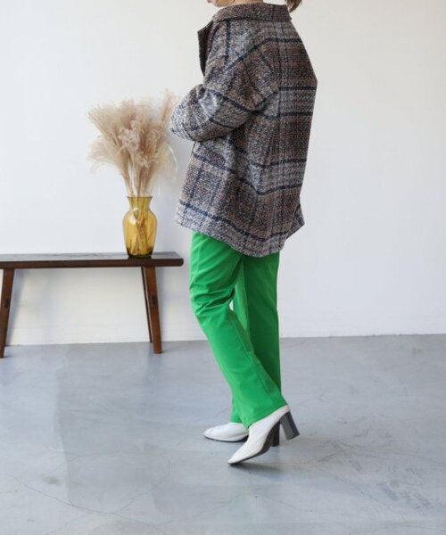 frames RAY CASSIN（フレームスレイカズン）の「【WEB限定】チェックオーバーサイズジャケット（ジャケット/アウター・レディース・ネイビー/ベージュ・FREE）」の6枚目の写真