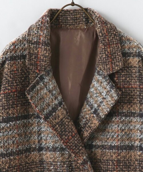 frames RAY CASSIN（フレームスレイカズン）の「【WEB限定】チェックオーバーサイズジャケット（ジャケット/アウター・レディース・ネイビー/ベージュ・FREE）」の13枚目の写真