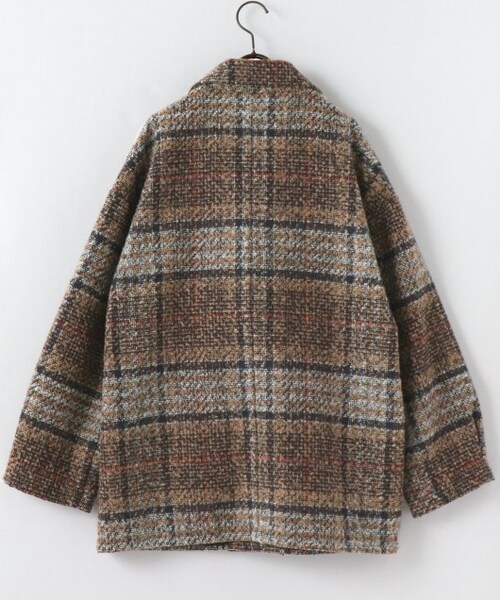 frames RAY CASSIN（フレームスレイカズン）の「【WEB限定】チェックオーバーサイズジャケット（ジャケット/アウター・レディース・ネイビー/ベージュ・FREE）」の19枚目の写真