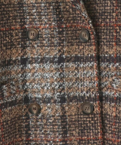 frames RAY CASSIN（フレームスレイカズン）の「【WEB限定】チェックオーバーサイズジャケット（ジャケット/アウター・レディース・ネイビー/ベージュ・FREE）」の14枚目の写真