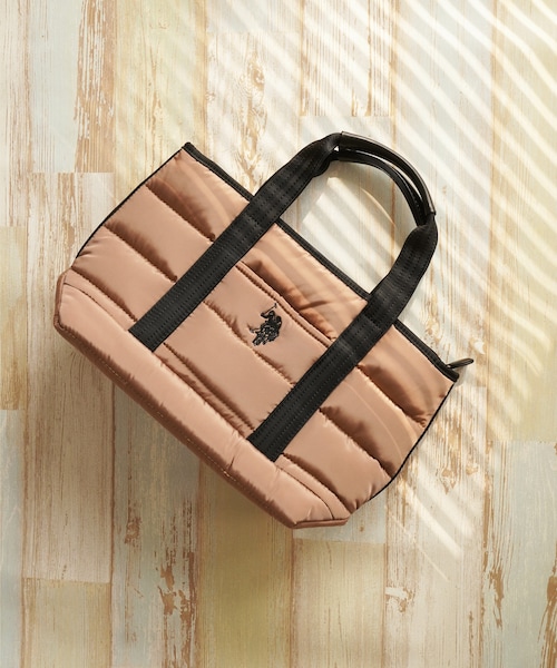 U.S. POLO ASSN.（ユーエスポロアッスン）の「【U.S. POLO ASSN.】 ユーエスポロアッスン　キルティング　トートバッグS　US2599（トートバッグ・レディース・ブラック/グレー/グリーン/ブラウン/ピンク・FREE）」の3枚目の写真