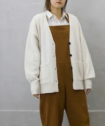 Sheson | ブラッシュヤーンVネックニットカーディガン(カーディガン/ボレロ)