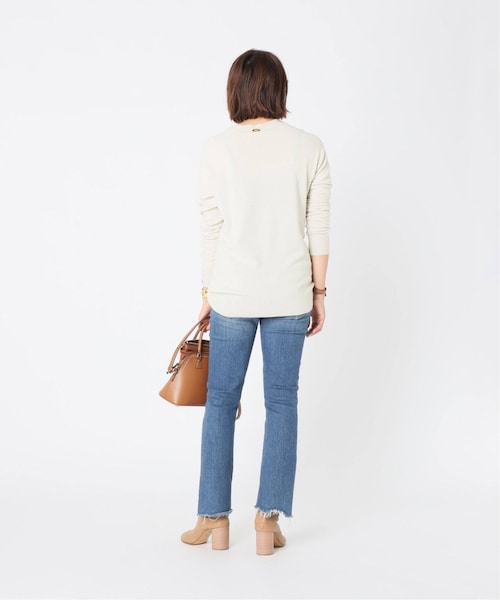 ドゥーズィエムクラス CAPRI クルーネック プルオーバー　ニット　ホワイト Deuxieme Classe（ドゥーズィエムクラス）の「*CAPRI クルーネック