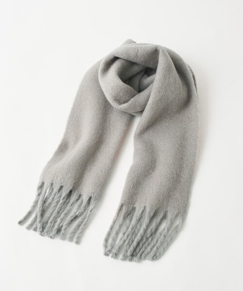 one after another NICE CLAUP(ワンアフターアナザーナイスクラップ)の「フリンジマフラー(ストール/ショール・レディース・アイボリー/イエロー/グレー/パープル/モカ・0)」の3枚目の写真