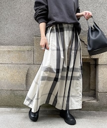 DouDou | BIGチェックスカート(スカート)