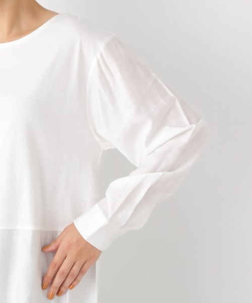 LEPSIM（レプシィム）の「シャツレイヤードインナー（トップス・オフホワイト・M/L）」の8枚目の写真