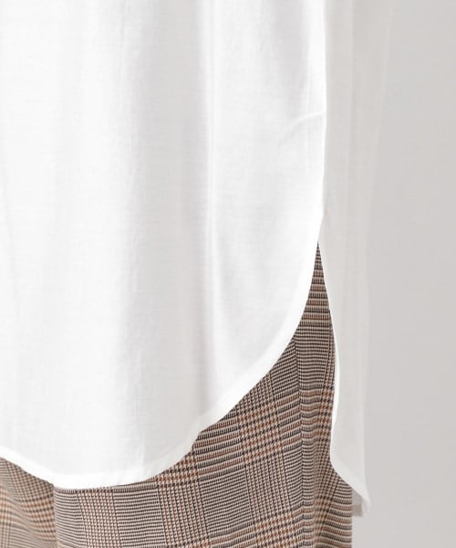 LEPSIM（レプシィム）の「シャツレイヤードインナー（トップス・オフホワイト・M/L）」の9枚目の写真