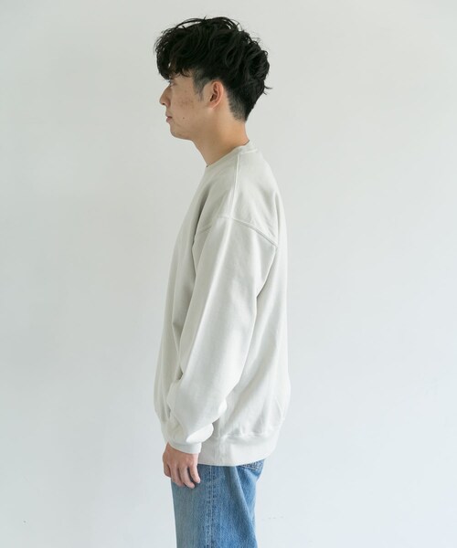 AURALEE(オーラリー)の「AURALEE GRADATION DYED SWEAT PULLOVER(その他・メンズ・KHAKI/LIGHT BLUE・3/4/5)」の9枚目の写真