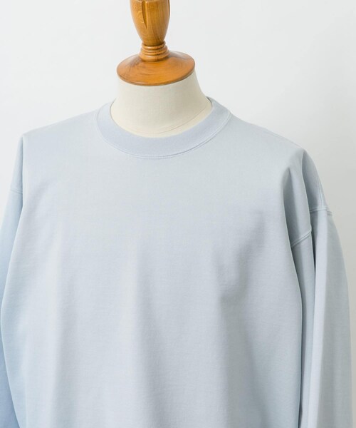 AURALEE(オーラリー)の「AURALEE GRADATION DYED SWEAT PULLOVER(その他・メンズ・KHAKI/LIGHT BLUE・3/4/5)」の3枚目の写真