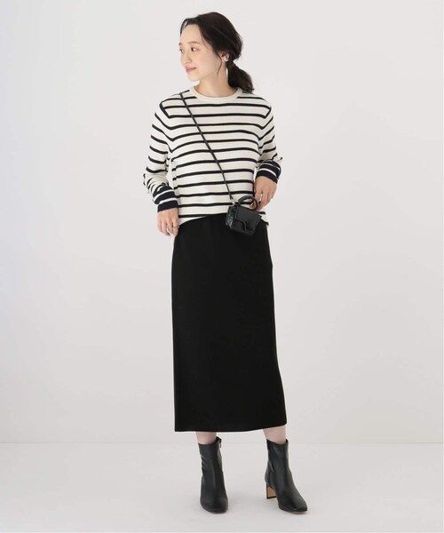 plage（プラージュ）の「ミラノリブ ミモレタケスカート（スカート・ブラック/(001)/36/38/在庫なし）」の3枚目の写真