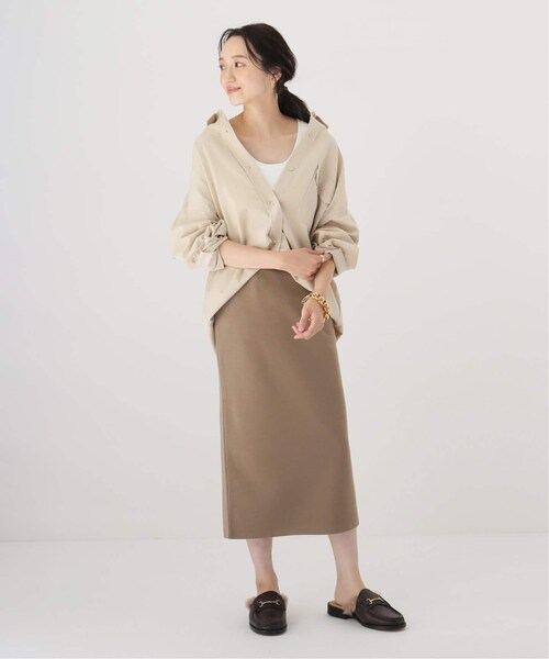 plage（プラージュ）の「ミラノリブ ミモレタケスカート（スカート・ブラック/(001)/36/38/在庫なし）」の5枚目の写真