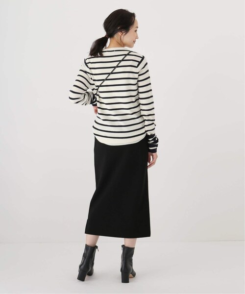 plage（プラージュ）の「ミラノリブ ミモレタケスカート（スカート・ブラック/(001)/36/38/在庫なし）」の4枚目の写真