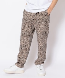 パンツ Carlyle Pant CP Leopard Jacquard Carlyle Pant - Dk. Brown Poly Wool Leopard Jacquard