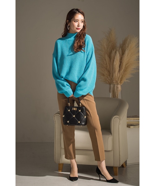 VICKY（ビッキー）の「【＋6%POINT UP】ダブルクロスプレスパンツ（パンツ・レディース・レッド/ホワイト/ブラック/ブルー/イエロー/キャメル・S/M）」の7枚目の写真