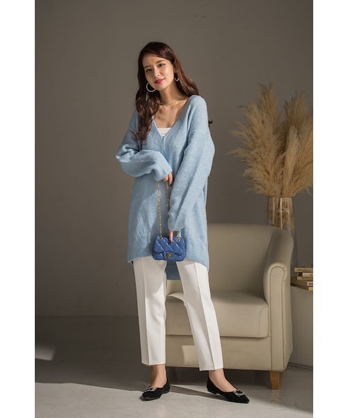 VICKY（ビッキー）の「【＋6%POINT UP】ダブルクロスプレスパンツ（パンツ・レディース・レッド/ホワイト/ブラック/ブルー/イエロー/キャメル・S/M）」の17枚目の写真