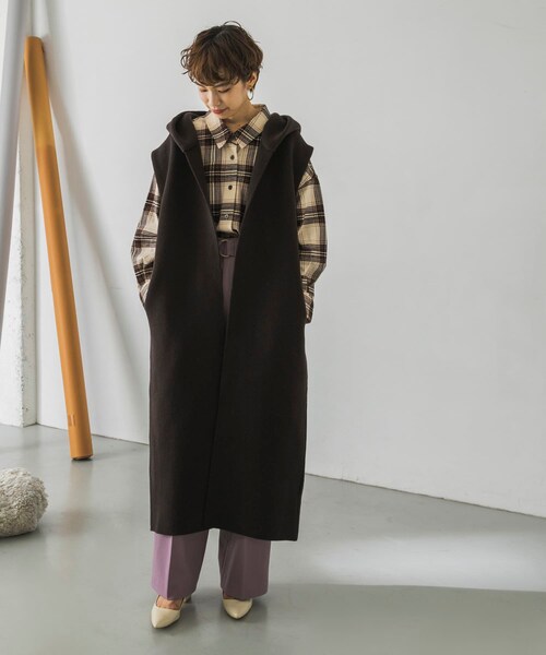 ADAWAS(アダワズ)の「ADAWAS LIGHT INLAY HOODED VEST(その他・レディース・TRUFFLE/CHARCOAL・FREE)」の13枚目の写真