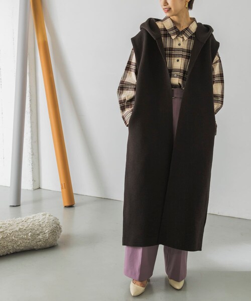 ADAWAS(アダワズ)の「ADAWAS LIGHT INLAY HOODED VEST(その他・レディース・TRUFFLE/CHARCOAL・FREE)」の9枚目の写真