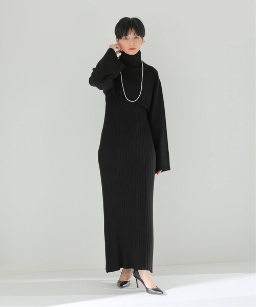 HARDY NOIR(アルディーノアール)の「ショートレングスタートルプルオーバー(トップス・ブラック/(001)/フリー/在庫あり)」の2枚目の写真