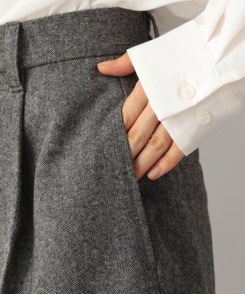 LOWRYS FARM（ローリーズファーム）の「ウールＭＩＸショートパンツ（パンツ・グレー/ベージュ・F）」の12枚目の写真