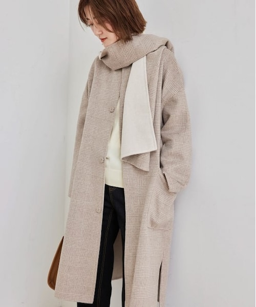 ロペピクニック 未使用品タグ付き・リバーコート・ベージュ系 サイズ38  