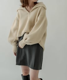 mystic | ハーフZIPニット(ニット/セーター)