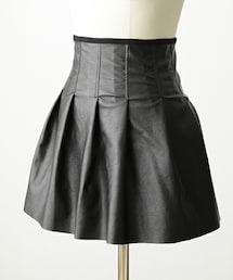 imvely | ピンタックフレアレザースカート(スカート)