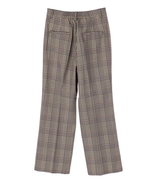 earth music&ecology(アースミュージックアンドエコロジー)の「チェックセミフレアパンツ(パンツ・チェックブルー/チェック・S/M)」の17枚目の写真