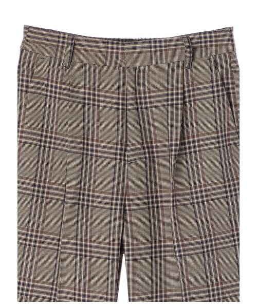 earth music&ecology(アースミュージックアンドエコロジー)の「チェックセミフレアパンツ(パンツ・チェックブルー/チェック・S/M)」の18枚目の写真