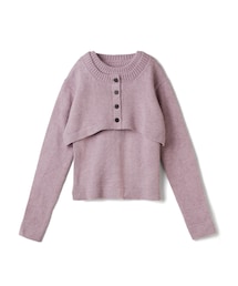 GRL | クロップド丈ボレロXノースリーブニットアンサンブル(ニット/セーター)