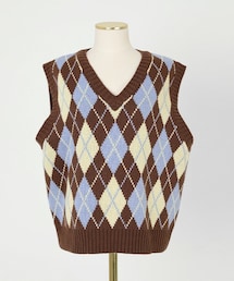 imvely | [IMVELY] ビンテージアーガイルニットベスト(ベスト)