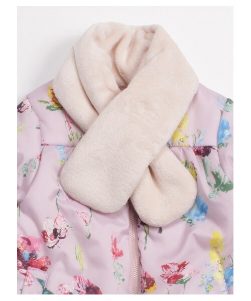 [美品]hakka baby ペイント フラワー プリント リバーシブルブルゾン HAKKA BABY（ハッカベビー）の「[ベビー]ペイントフラワープリント