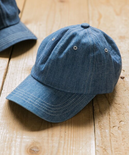 URBAN RESEARCH Sonny Label（アーバンリサーチサニーレーベル）の「デニムキャップ（その他・メンズ・D.インディゴ/L.インディゴ・one）」の2枚目の写真