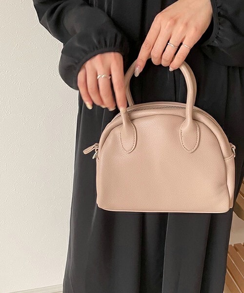 chocomee（チョコミー）の「ミニボストンバッグ（ボストンバッグ・レディース・ホワイト/ベージュ/ブラック・FREE）」の3枚目の写真