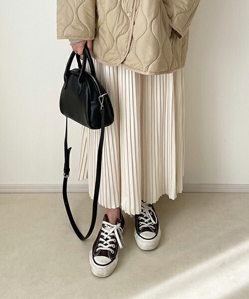 chocomee（チョコミー）の「ミニボストンバッグ（ボストンバッグ・レディース・ホワイト/ベージュ/ブラック・FREE）」の2枚目の写真