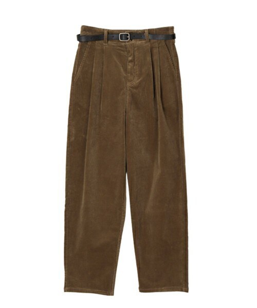 DHOLIC STYLE（ディーホリックスタイル）の「[lilyti] ベルト付コーデュロイパンツ（その他パンツ・レディース・ベージュ/ブラウン/グリーン・S/M/L）」の2枚目の写真