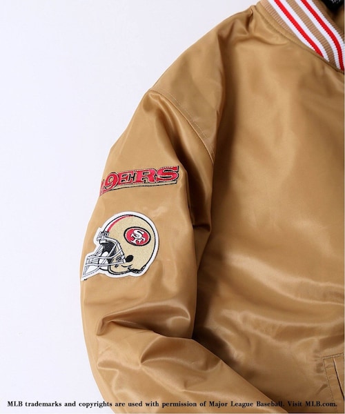 JOURNAL STANDARD relume(ジャーナルスタンダード レリューム)の「別注 スタジアムジャケット NFL(ジャケット/アウター・ゴールド/(090)/M/L/残り3点/取り寄せ)」の10枚目の写真
