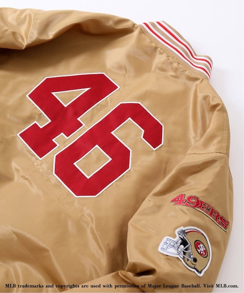 JOURNAL STANDARD relume(ジャーナルスタンダード レリューム)の「別注 スタジアムジャケット NFL(ジャケット/アウター・ゴールド/(090)/M/L/残り3点/取り寄せ)」の13枚目の写真