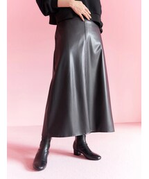 earth music&ecology（アースミュージックアンドエコロジー）の「【WEB限定】レザースカート（スカート）」