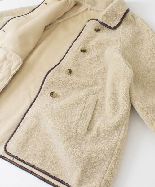 KBF（ケイビーエフ）の「滾邊絨毛夾克（ジャケット/アウター・レディース・象牙白/黑色・one）」の14枚目の写真