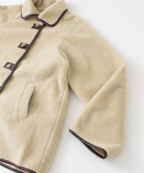 KBF（ケイビーエフ）の「滾邊絨毛夾克（ジャケット/アウター・レディース・象牙白/黑色・one）」の13枚目の写真