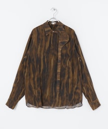 MASU | MASU FUR PRINT SILK SHIRTS