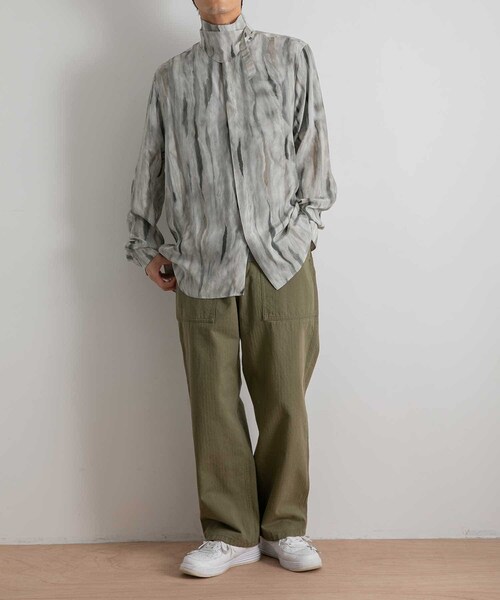 MASU(エムエーエスユー)の「MASU FUR PRINT SILK SHIRTS(その他・メンズ・BROWN/WHITE・44/46)」の3枚目の写真