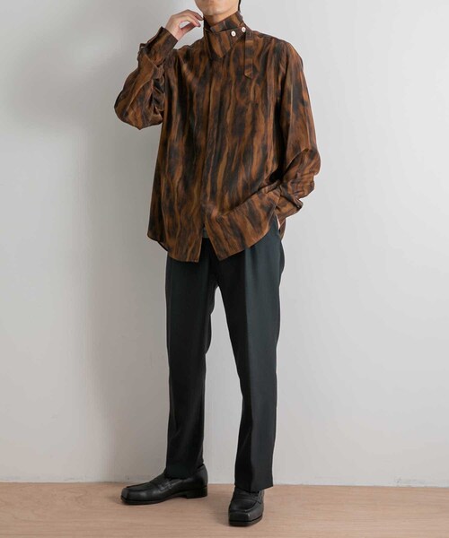MASU(エムエーエスユー)の「MASU FUR PRINT SILK SHIRTS(その他・メンズ・BROWN/WHITE・44/46)」の4枚目の写真