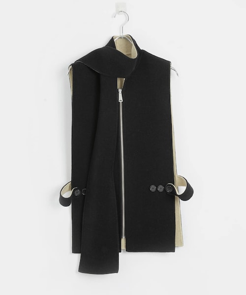 MASU SCARF COLLAR VEST