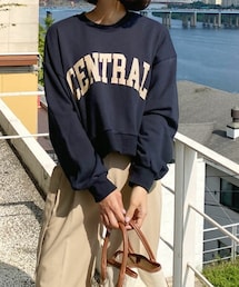 DHOLIC | CENTRALクロップドスウェット(スウェット)