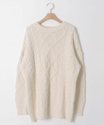 DHOLIC STYLE | [crushj] ラウンドルーズケーブルニット(ニット/セーター)